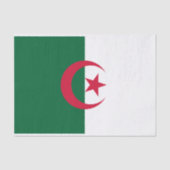 Patriottische Algerijnse vlag Tissuepapier (Voorkant)
