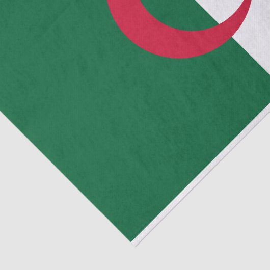 Patriottische Algerijnse vlag Tissuepapier (Detail)