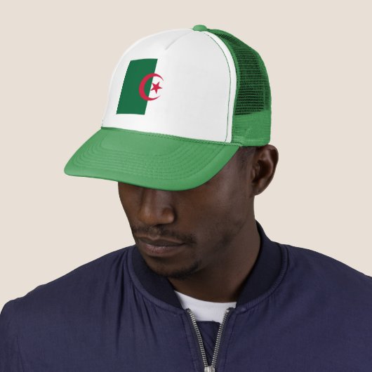 Patriottische Algerijnse vlag Trucker Pet (In situ)