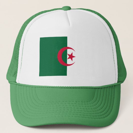 Patriottische Algerijnse vlag Trucker Pet (Voorkant)