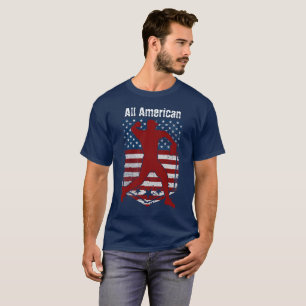 Patriottische All-American Baseball verhit T-shirt