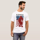 Patriottische All-American Hockey  verhit T-shirt (Voorkant volledig)