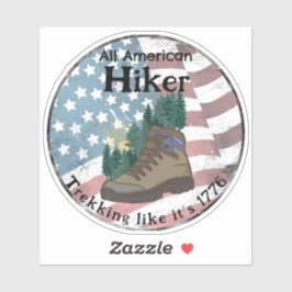 Patriottische All American Wandelaar  Sticker