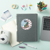 Patriottische All American Wandelaar  Sticker (iPad Cover)
