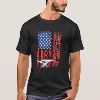 Patriottische Ambachten 4 juli Amerikaanse Vlag Ho T-shirt
