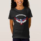 Patriottische American Eagle Rood Wit Blauwe Sterr T-shirt (Voorkant)
