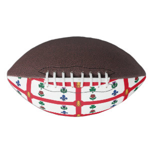 Patriottische American football met vlag van Montr