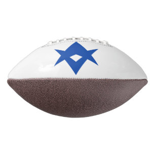 Patriottische american football met vlag van Toyot