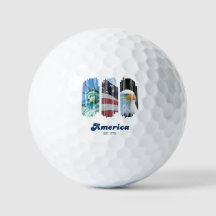 Patriottische Amerika Opgericht 1776 Golfballen