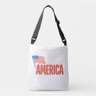 Patriottische "AMERIKA" Schoudertas met Amerikaans Crossbody Tas