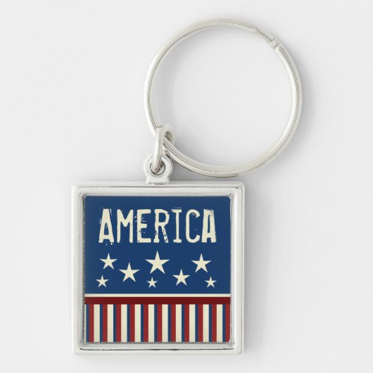 Patriottische Amerika sleutelhanger (Voorkant)