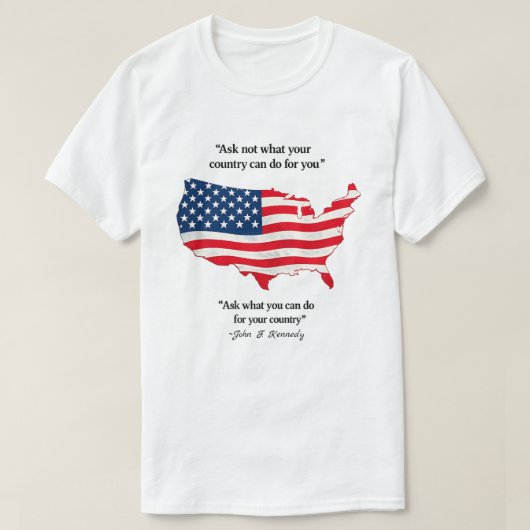 Patriottische Amerikaan (13b) T-shirt (Design voorkant)