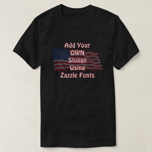 Patriottische Amerikaan (2b) T-shirt (Design voorkant)