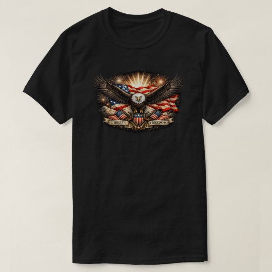 Patriottische Amerikaan (8a) T-shirt (Design voorkant)