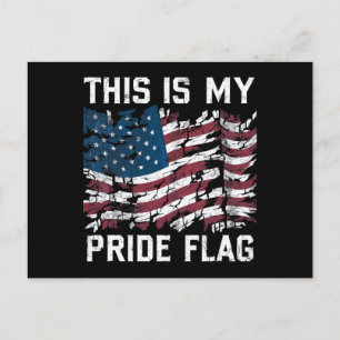 Patriottische Amerikaan Dit Is Mijn Pride Vlag USA Briefkaart
