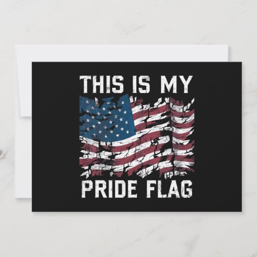Patriottische Amerikaan Dit is mijn Pride Vlag USA Kaart (Voorkant)