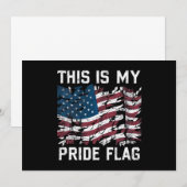 Patriottische Amerikaan Dit is mijn Pride Vlag USA Kaart (Voorkant / Achterkant)