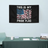 Patriottische Amerikaan Dit is mijn Pride Vlag USA Spandoek (Beurs)