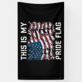 Patriottische Amerikaan Dit is mijn Pride Vlag USA Spandoek (Verticaal)