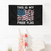 Patriottische Amerikaan Dit is mijn Pride Vlag USA Spandoek (Insitu)