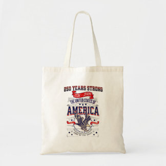 Patriottische Amerikaanse 250 Jaar Jubileum Tote Bag