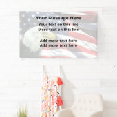 Patriottische Amerikaanse aangepaste berichtbanner Spandoek (Insitu)