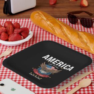 Patriottische Amerikaanse Adelaar 1776–2026 Amerik Papieren Bordje