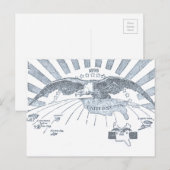 Patriottische Amerikaanse adelaar 1898 Briefkaart (Voorkant / Achterkant)