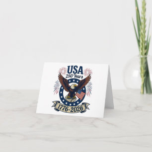 Patriottische Amerikaanse Adelaar 250 Jaar 1776-20 Bedankkaart