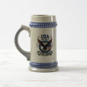 Patriottische Amerikaanse Adelaar 250 Jaar 1776-20 Bierpul