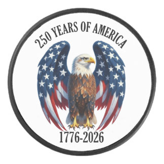 Patriottische Amerikaanse Adelaar 250 Jaar 1776-20 Hockey Puck