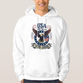 Patriottische Amerikaanse Adelaar 250 Jaar 1776-20 Hoodie