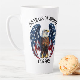 Patriottische Amerikaanse Adelaar 250 Jaar 1776-20 Latte Mok