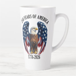 Patriottische Amerikaanse Adelaar 250 Jaar 1776-20 Latte Mok