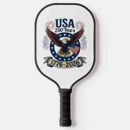 Patriottische Amerikaanse Adelaar 250 Jaar 1776-20 Pickleball Paddle