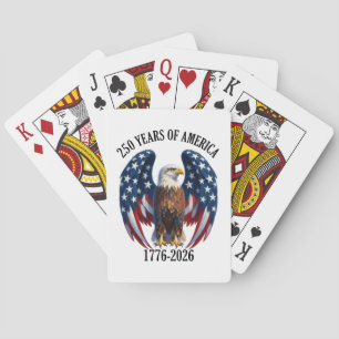 Patriottische Amerikaanse Adelaar 250 Jaar 1776-20 Pokerkaarten