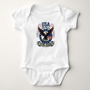 Patriottische Amerikaanse Adelaar 250 Jaar 1776-20 Romper