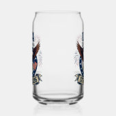 Patriottische Amerikaanse Adelaar 250 Jaar Blikvorm Glas (Rechts)