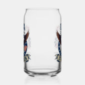 Patriottische Amerikaanse Adelaar 250 Jaar Blikvorm Glas (Links)