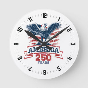 Patriottische Amerikaanse Adelaar 250ste verjaarda Ronde Klok
