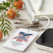 Patriottische Amerikaanse Adelaar 250ste verjaarda Sleutelhanger (Voorkant Rechts)