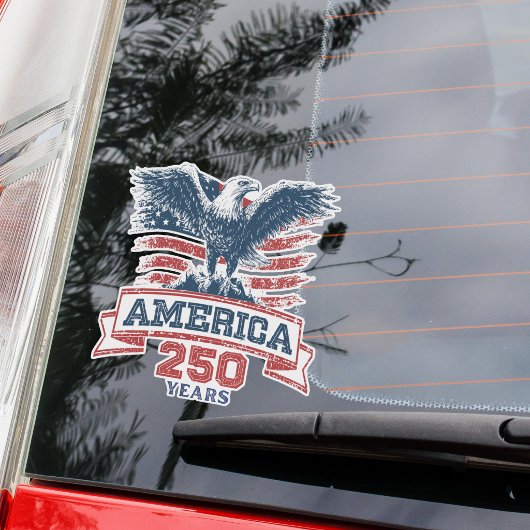 Patriottische Amerikaanse Adelaar 250ste Verjaarda Sticker
