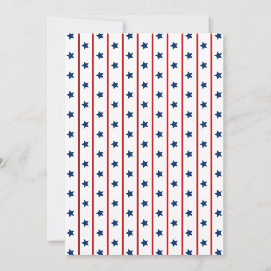 Patriottische Amerikaanse Adelaar BBQ Kaart (Achterkant)