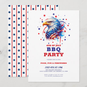 Patriottische Amerikaanse Adelaar BBQ Kaart