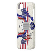 Patriottische Amerikaanse adelaar Case-Mate iPhone Case (Achterkant Links)