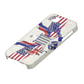 Patriottische Amerikaanse adelaar Case-Mate iPhone Case (Onderkant)