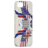 Patriottische Amerikaanse adelaar Case-Mate iPhone Case (Back/Rechts)