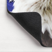 Patriottische Amerikaanse adelaar en vlag Muismat (Hoek)