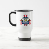 Patriottische Amerikaanse Adelaar Gefeliciteerd me Reisbeker (Links)