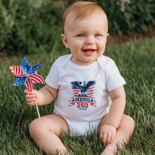 Patriottische Amerikaanse Adelaar Gefeliciteerd me Romper